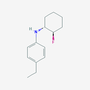 4-ethyl-N-[(1R,2R)-2-fluorocyclohexyl]aniline
