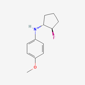 N-[(1R,2R)-2-fluorocyclopentyl]-4-methoxyaniline