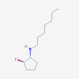 (1R,2R)-2-fluoro-N-heptylcyclopentan-1-amine