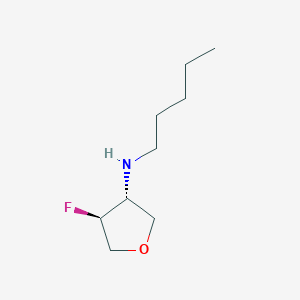 (3R,4S)-4-fluoro-N-pentyloxolan-3-amine