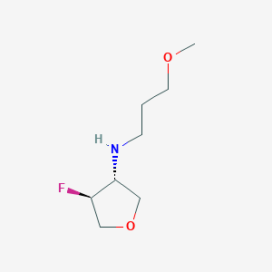 molecular formula C8H16FNO2 B1485715 (3R,4S)-4-fluoro-N-(3-methoxypropyl)oxolan-3-amine CAS No. 2166189-53-1