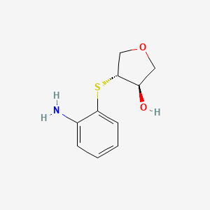 (3R,4R)-4-[(2-aminophenyl)sulfanyl]oxolan-3-ol