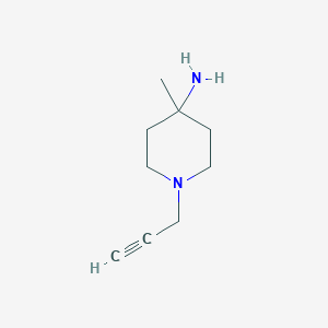 molecular formula C9H16N2 B1485723 4-Methyl-1-(prop-2-yn-1-yl)piperidin-4-amine CAS No. 1872841-33-2