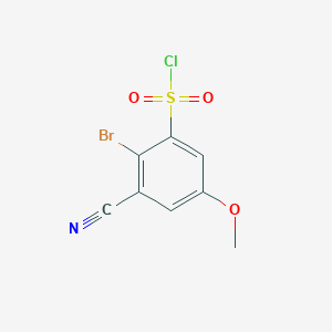 2-Bromo-3-cyano-5-methoxybenzenesulfonyl chloride