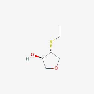 (3R,4R)-4-(ethylsulfanyl)oxolan-3-ol