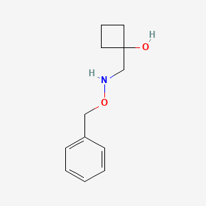 1-{[(Benzyloxy)amino]methyl}cyclobutan-1-ol