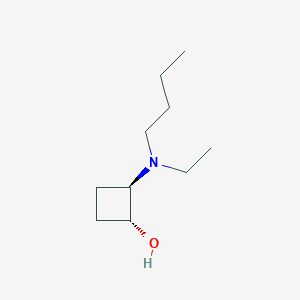 trans-2-[Butyl(ethyl)amino]cyclobutan-1-ol