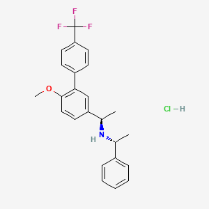 molecular formula C24H25ClF3NO B14857338 R,R-Calcimimetic B Hydrochloride 