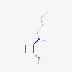 trans-2-[Butyl(methyl)amino]cyclobutan-1-ol