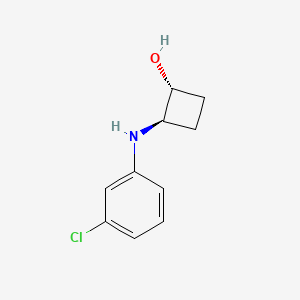 trans-2-[(3-Chlorophenyl)amino]cyclobutan-1-ol