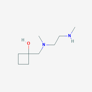 molecular formula C9H20N2O B1485739 1-({Methyl[2-(methylamino)ethyl]amino}methyl)cyclobutan-1-ol CAS No. 2198690-38-7
