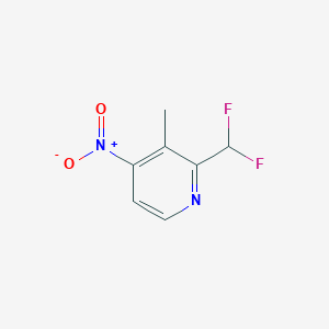 2-(Difluoromethyl)-3-methyl-4-nitropyridine