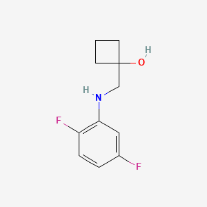 1-{[(2,5-Difluorophenyl)amino]methyl}cyclobutan-1-ol