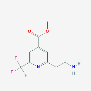 Methyl 2-(2-aminoethyl)-6-(trifluoromethyl)isonicotinate