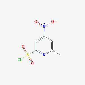 6-Methyl-4-nitropyridine-2-sulfonyl chloride