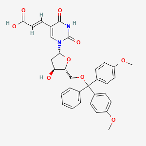 (E)-3-[1-[(2R,4S,5R)-5-[[bis(4-methoxyphenyl)-phenylmethoxy]methyl]-4-hydroxyoxolan-2-yl]-2,4-dioxopyrimidin-5-yl]prop-2-enoic acid