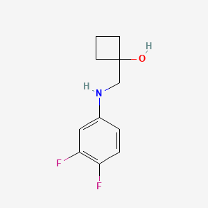 1-{[(3,4-Difluorophenyl)amino]methyl}cyclobutan-1-ol