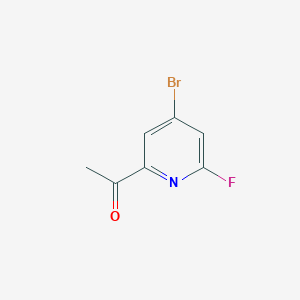 1-(4-Bromo-6-fluoropyridin-2-YL)ethanone