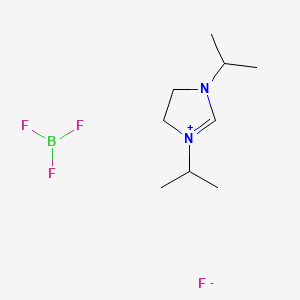 1,3-Di(propan-2-yl)-4,5-dihydroimidazol-1-ium;trifluoroborane;fluoride