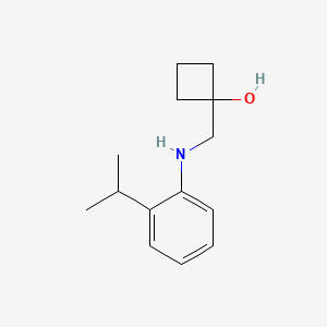 1-({[2-(Propan-2-yl)phenyl]amino}methyl)cyclobutan-1-ol