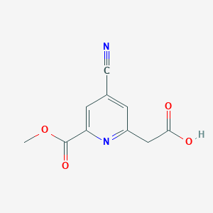 [4-Cyano-6-(methoxycarbonyl)pyridin-2-YL]acetic acid