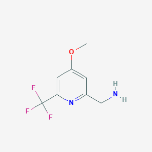 (4-Methoxy-6-(trifluoromethyl)pyridin-2-yl)methanamine