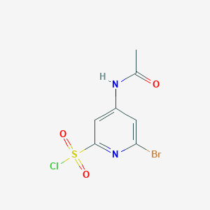 4-(Acetylamino)-6-bromopyridine-2-sulfonyl chloride