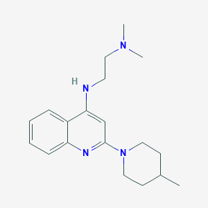 N',N'-Dimethyl-N-(2-(4-methylpiperidin-1-yl)quinolin-4-yl)ethane-1,2-diamine