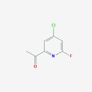 1-(4-Chloro-6-fluoropyridin-2-YL)ethanone