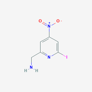 (6-Iodo-4-nitropyridin-2-YL)methylamine