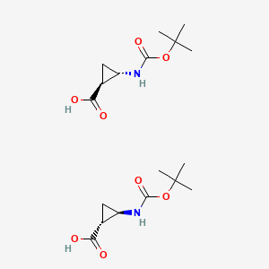 (1R,2R)-2-[(2-methylpropan-2-yl)oxycarbonylamino]cyclopropane-1-carboxylic acid;(1S,2S)-2-[(2-methylpropan-2-yl)oxycarbonylamino]cyclopropane-1-carboxylic acid