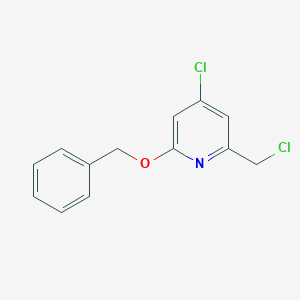 2-(Benzyloxy)-4-chloro-6-(chloromethyl)pyridine