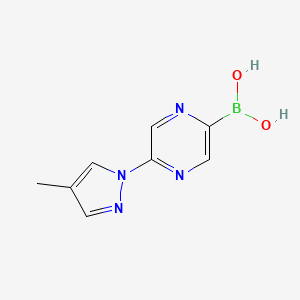 5-(4-Methyl-1H-Pyrazol-1-yl)pyrazine-2-boronic acid