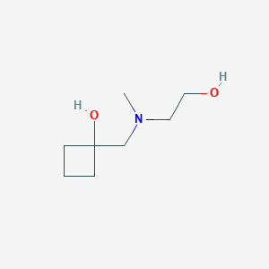 1-{[(2-Hydroxyethyl)(methyl)amino]methyl}cyclobutan-1-ol