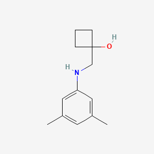 molecular formula C13H19NO B1485768 1-{[(3,5-Dimethylphenyl)amino]methyl}cyclobutan-1-ol CAS No. 2150209-28-0