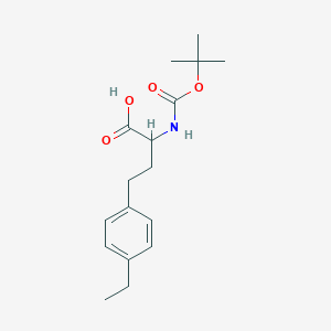 2-((Tert-butoxycarbonyl)amino)-4-(4-ethylphenyl)butanoic acid