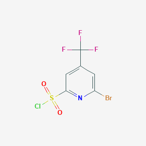 6-Bromo-4-(trifluoromethyl)pyridine-2-sulfonyl chloride