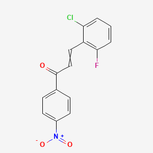 (E)-3-(2-chloro-6-fluoro-phenyl)-1-(4-nitrophenyl)prop-2-en-1-one