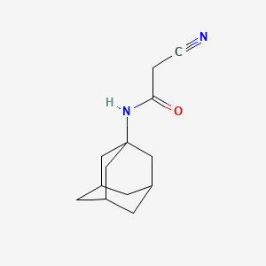 2-cyano-N-[(3s,5s,7s)-tricyclo[3.3.1.1~3,7~]dec-1-yl]acetamide