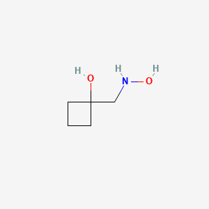 1-[(Hydroxyamino)methyl]cyclobutan-1-ol