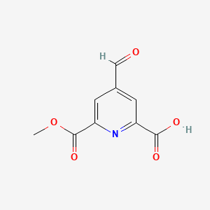 4-Formyl-6-(methoxycarbonyl)pyridine-2-carboxylic acid