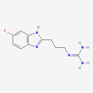 2-Guanidinylpropyl-5(6)-fluoro-benzimidazole