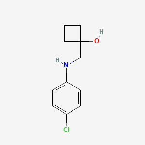 1-{[(4-Chlorophenyl)amino]methyl}cyclobutan-1-ol