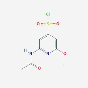 2-(Acetylamino)-6-methoxypyridine-4-sulfonyl chloride