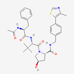 N-Acetyl-L-Phenylalanyl-3-Methyl-L-Valyl-(4r)-4-Hydroxy-N-[4-(4-Methyl-1,3-Thiazol-5-Yl)benzyl]-L-Prolinamide