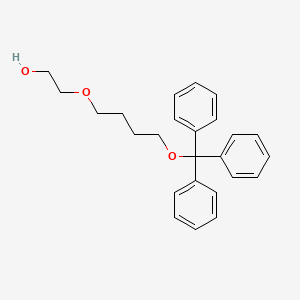 molecular formula C25H28O3 B1485784 2-(4-Trityloxybutoxy)-ethanol CAS No. 1020728-56-6