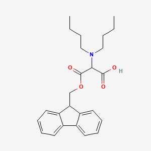 molecular formula C25H31NO4 B1485785 2-((((9H-Fluoren-9-yl)methoxy)carbonyl)amino)-2-butylhexanoic acid CAS No. 218926-48-8