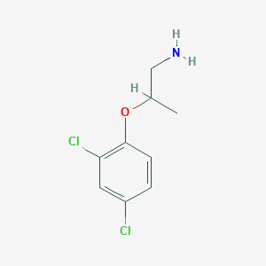 molecular formula C9H11Cl2NO B14857894 2-(2,4-Dichloro-phenoxy)-propylamine 