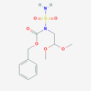 molecular formula C12H18N2O6S B1485791 Benzyl N-(2,2-dimethoxyethyl)sulfamoylcarbamate CAS No. 2206610-45-7