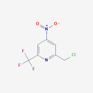 2-(Chloromethyl)-4-nitro-6-(trifluoromethyl)pyridine